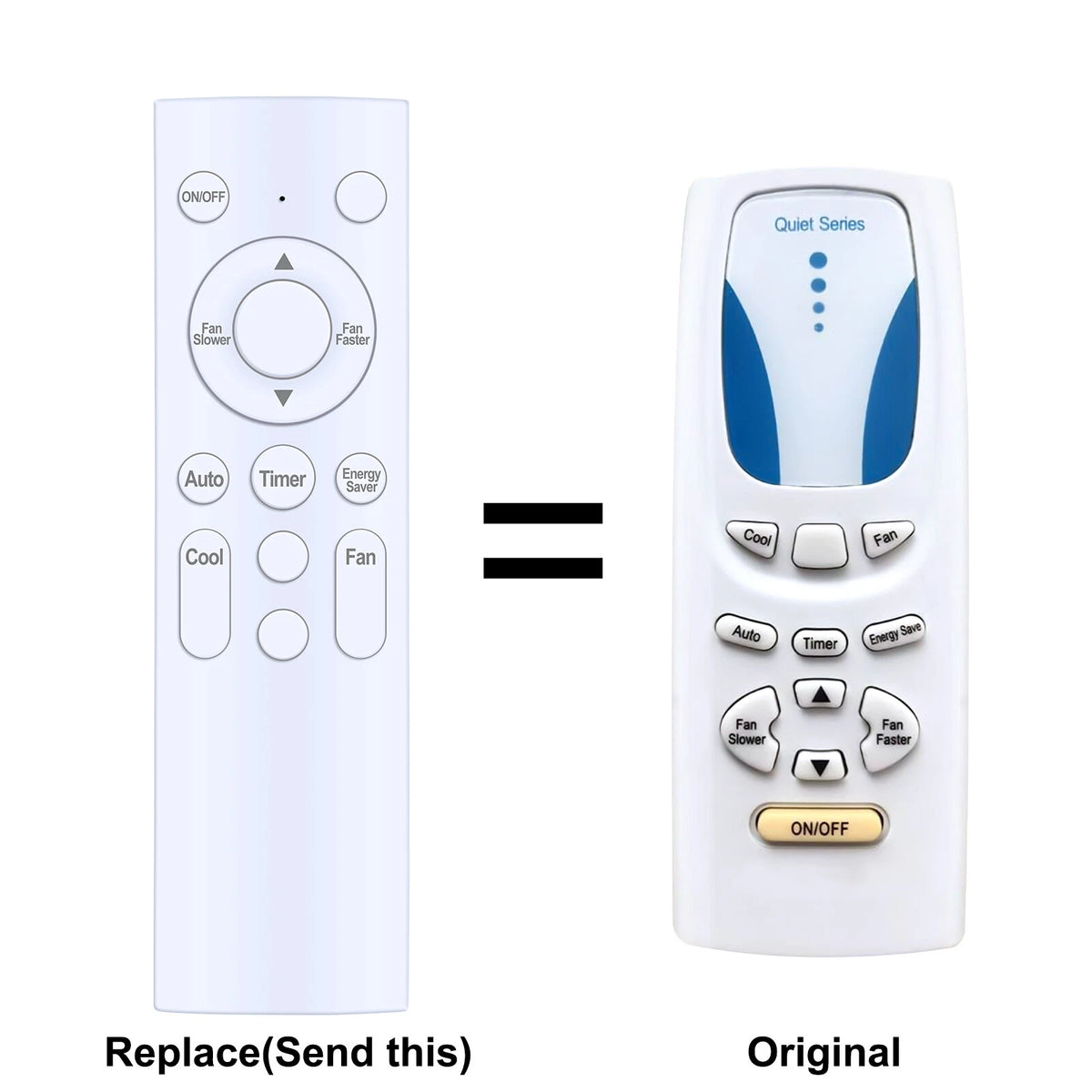 Replace Remote Control For Sharp YK1E AF-Q60PX AF-Q80PX AF-Q100PX AF-Q120PX