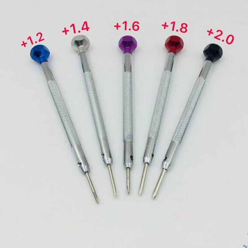 6Pack Steel Screwdriver Watch Jewelry With 6 Blades Watchmakers Repair Tools
