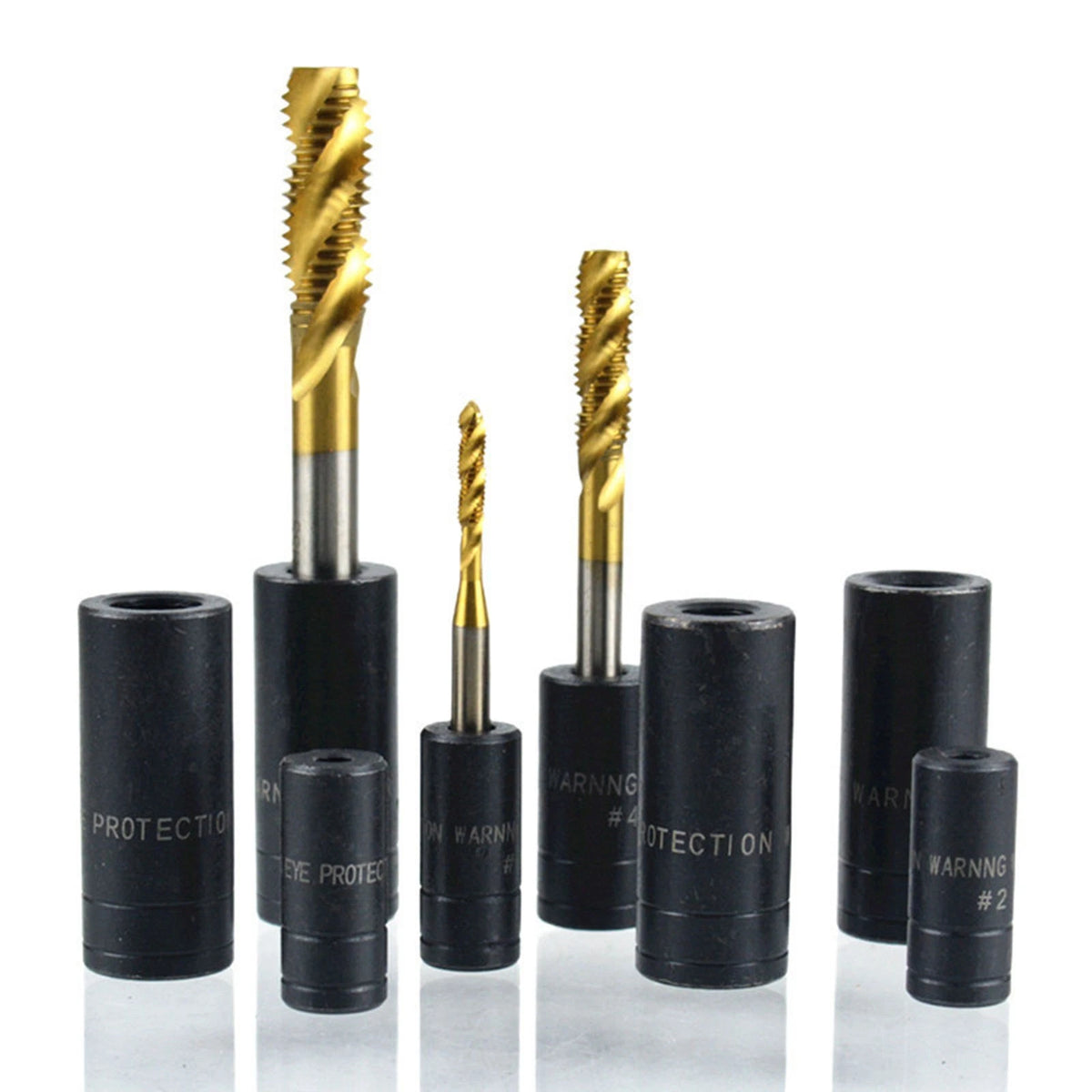 Black Coated Tap Socket Set 70500 8PCS for 1/4 Inch and 3/8 Inch Drive Sizes