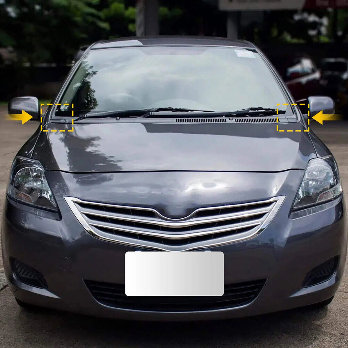 For Toyota Yaris 2006-2010 2PCS Windshield Wiper Cowl Extension Trim 55084-0D010