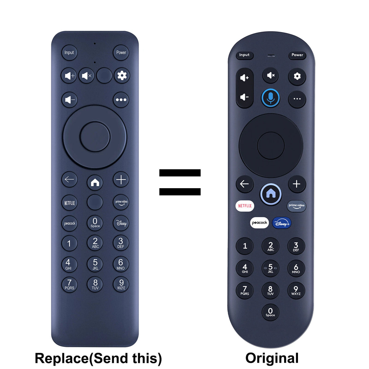 Replacement Remote Control For Element Xumo MG3-R34010 TV without Voice