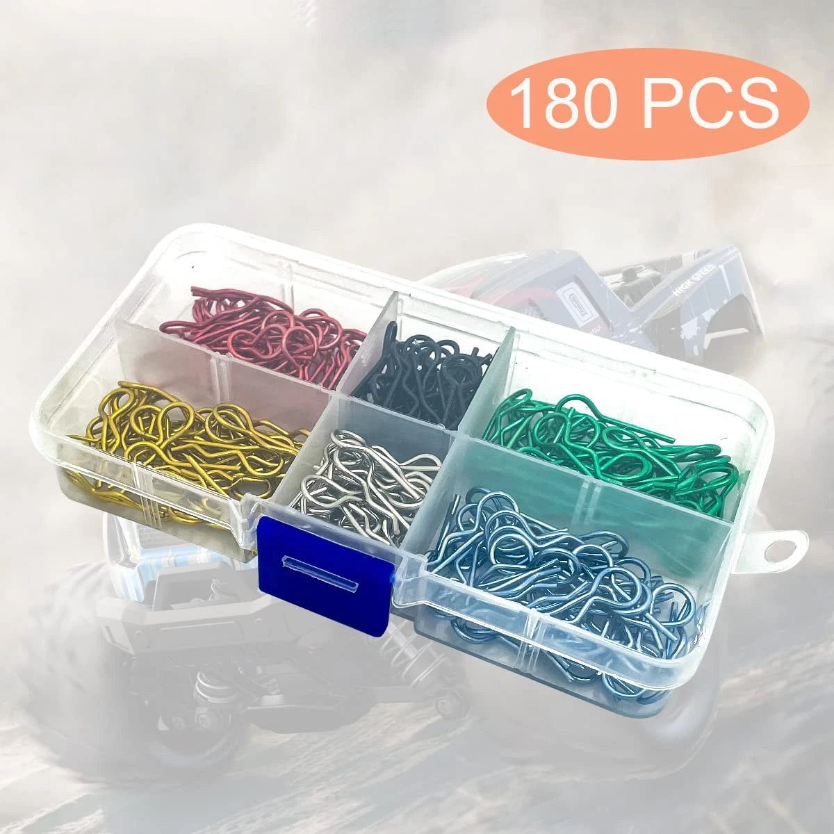 180pcs Universal RC Body Clips Car Steel R Stainless 1.5mm x 24mm
