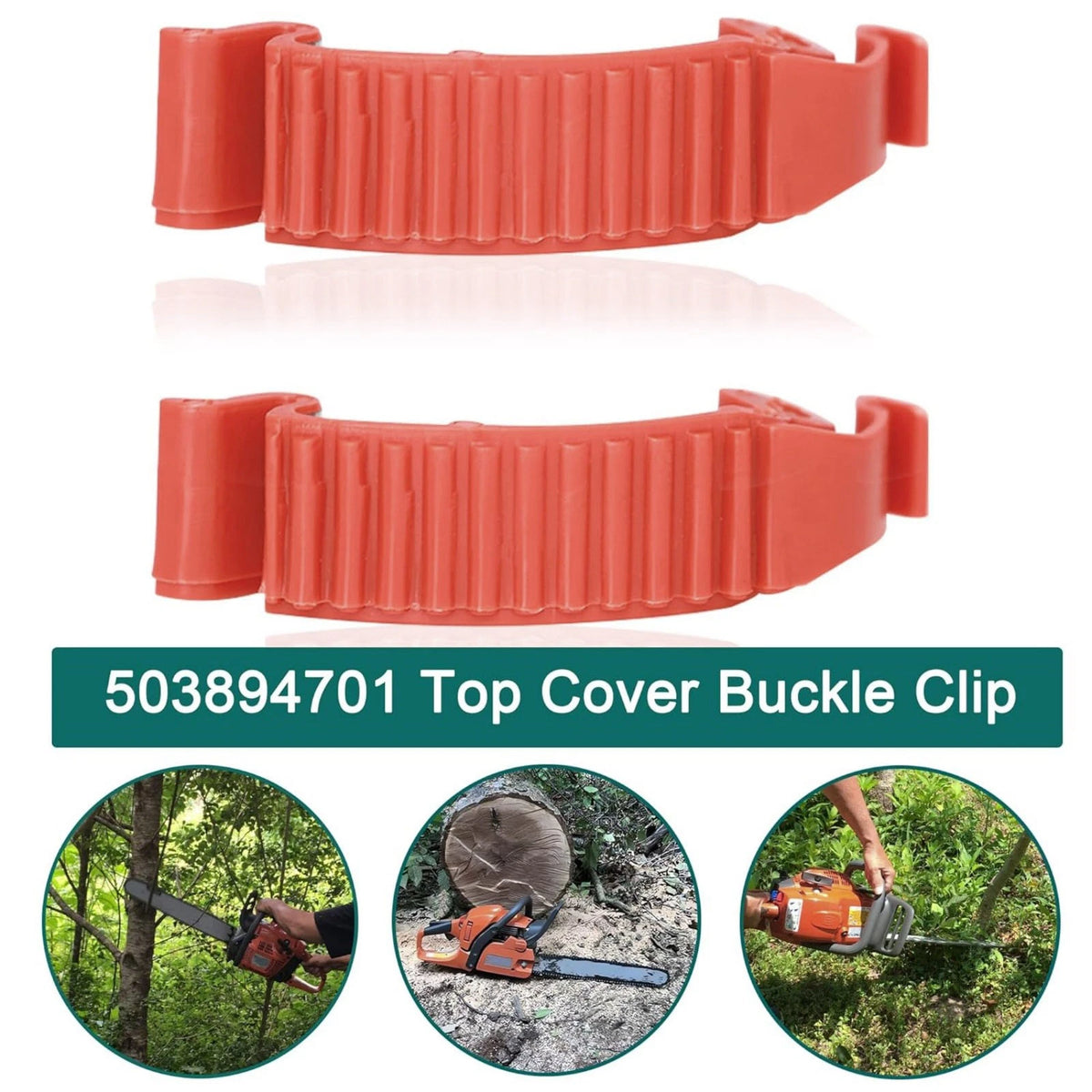 4 Pack 503894701 Top Cylinder Cover Snap Fastener For Husqvarna 346 351 353 357