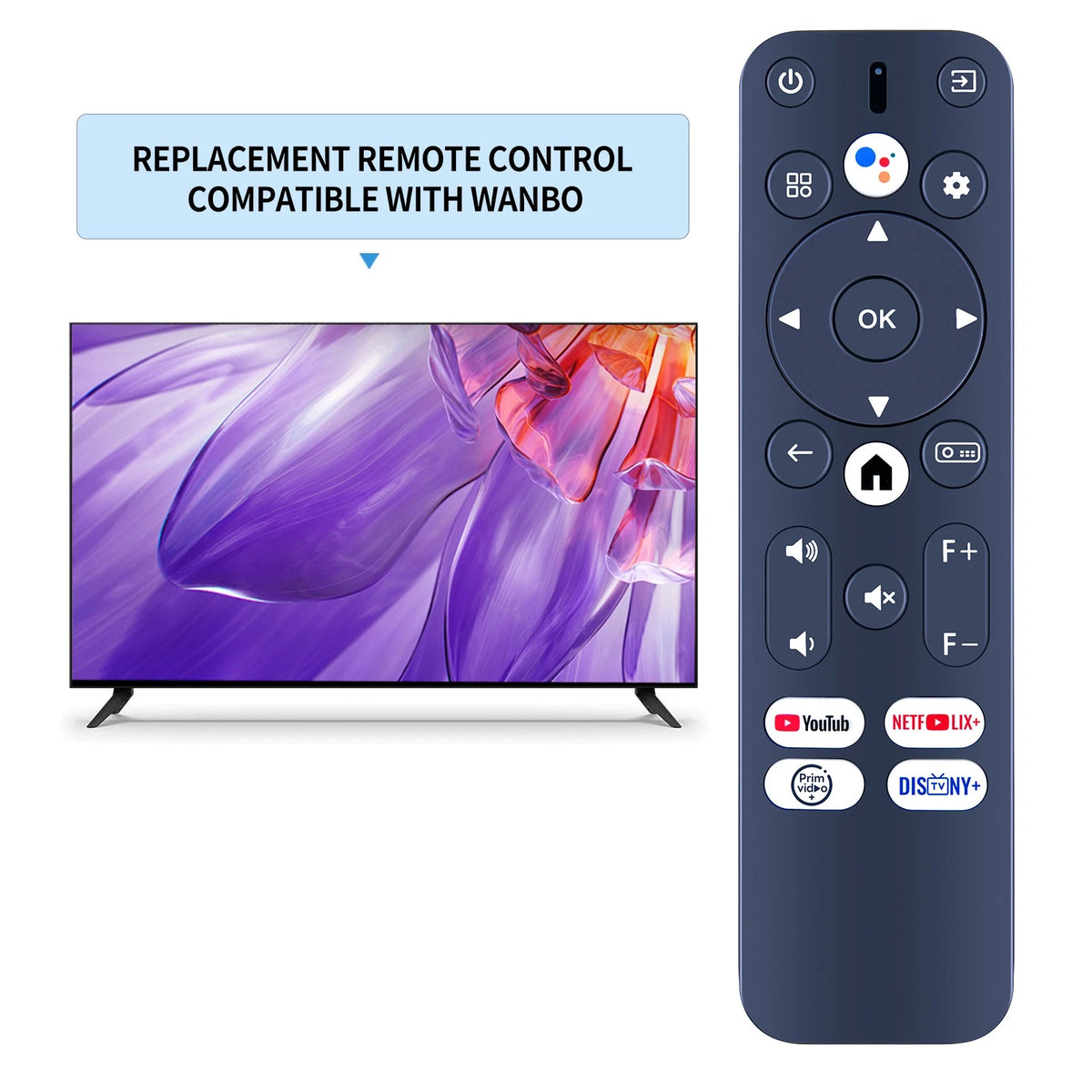 Replace Remote Control For Wanbo Mozart 1 Pro Projector Voice