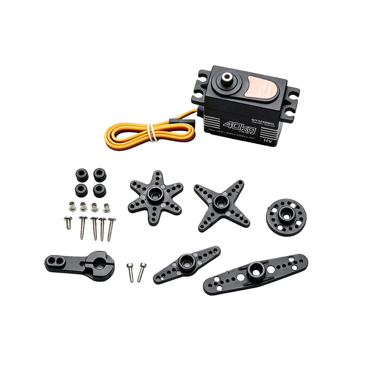 25T Arm High Torque 40kg Metal Steering Gear Digital Servo For 1/8 1/10 RC Car