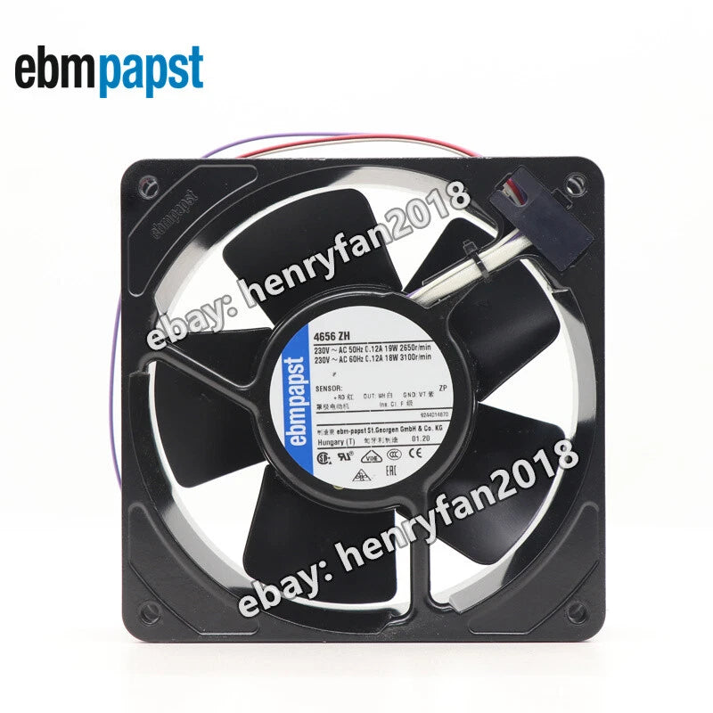 Ebmpapst 4656ZH Axial fan 230VAC 19/18W 0.12A 120x120x38MM Control Cabinet Fan