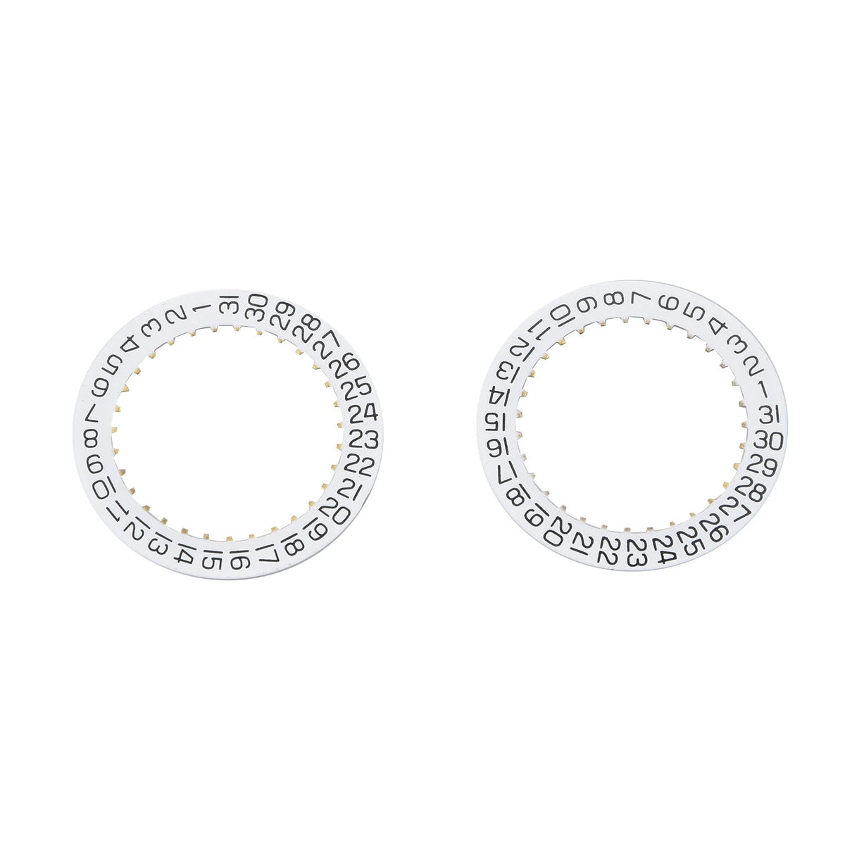 2X Date Indicator Calendar Wheel Disc Plate AT 3 For ETA 2804-2 2824-2 2892A2