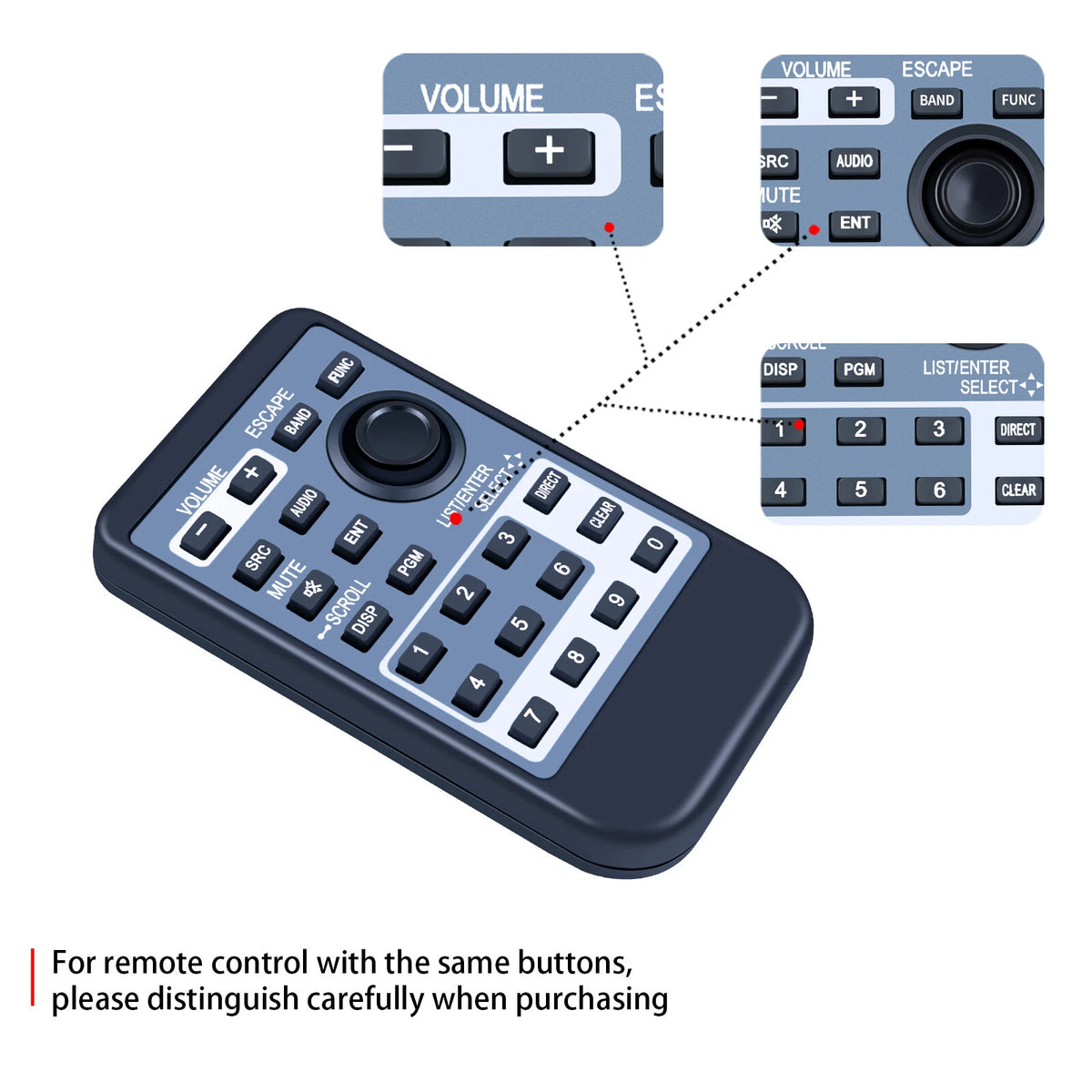 CXC9113 For Pioneer Car Audio Remote Control DEH-P590IB DEHP6000UB CXC9115