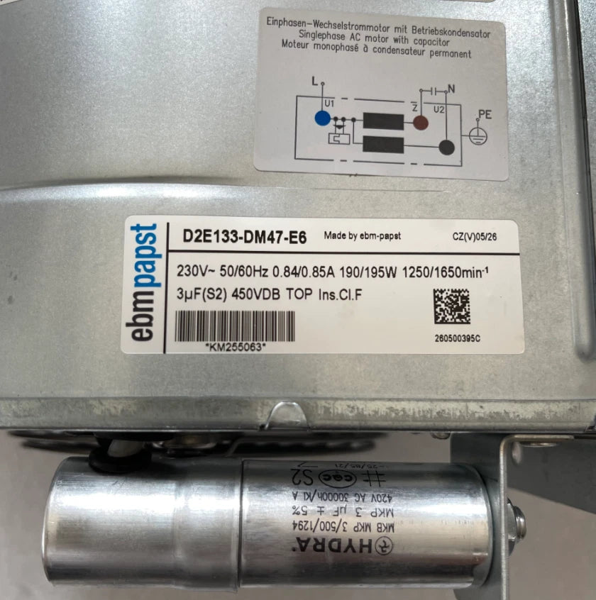 D2E133-DM47-E6 for ebmpapst AC 230VAC for Industrial Cabinet Centrifugal Cooling