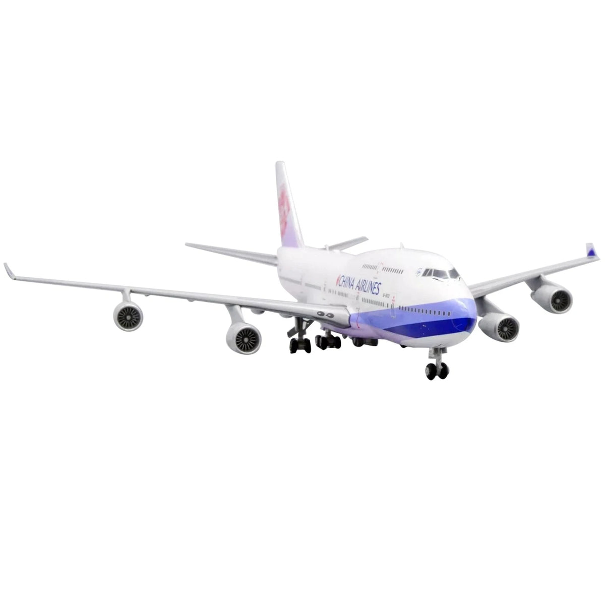 20cm Diecast Alloy 1/350 Scale China Airlines B747 Aircraft Model Scene