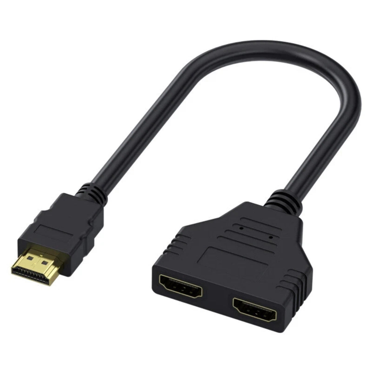 11.8 In HDMI Cable Adapter Male To Dual Female 2.0 Converter 1 in 2 out Splitter