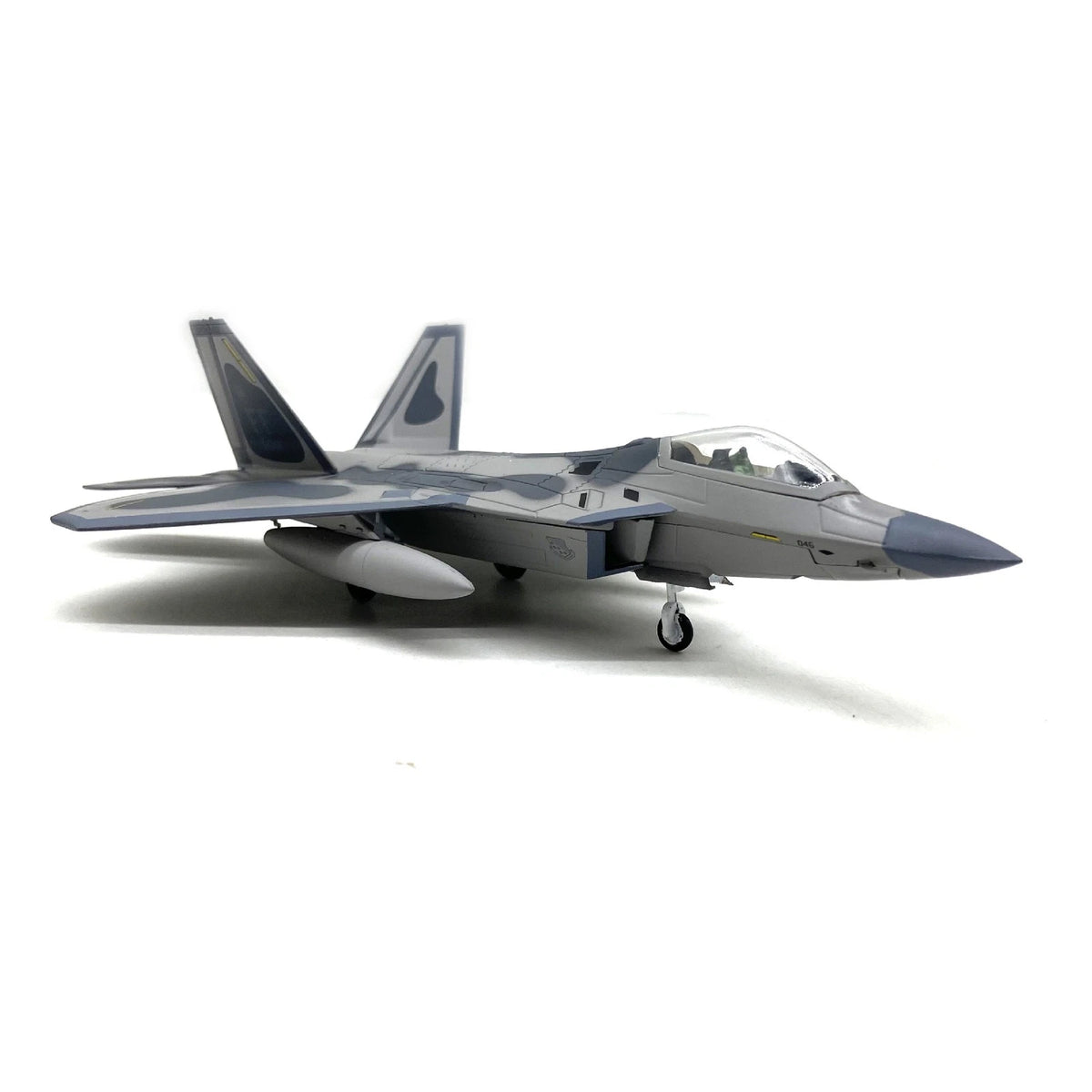 Retro 1/100 US F22 Raptor Stealth Fighter Alloy Jet Aircraft Model Military