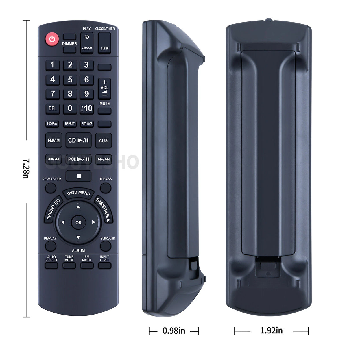 N2QAYB000394 Remote Control For Panasonic Audio System SC-HC3 SCHC3