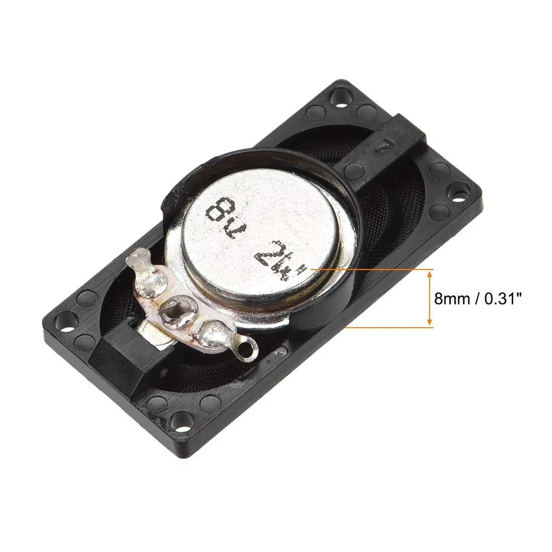 uxcell 2W 8 Ohm DIY Magnetic Speaker 20mm X 40mm Square Shape Replacement...