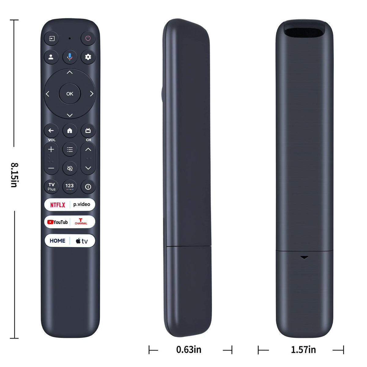 RC813 FMB1 IR Replacement Remote Control For TCL TV 65S446 75S446 No Voice