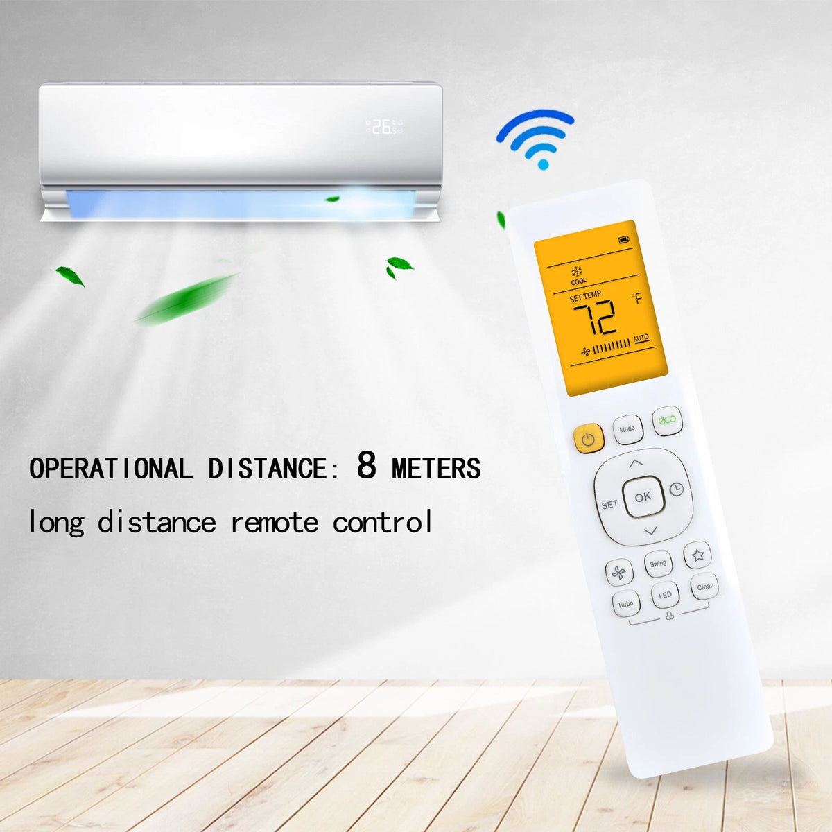 Remote Control For Pioneer 12,000 BTU 21.4 SEER2 Ductless Mini-Split Inverter+