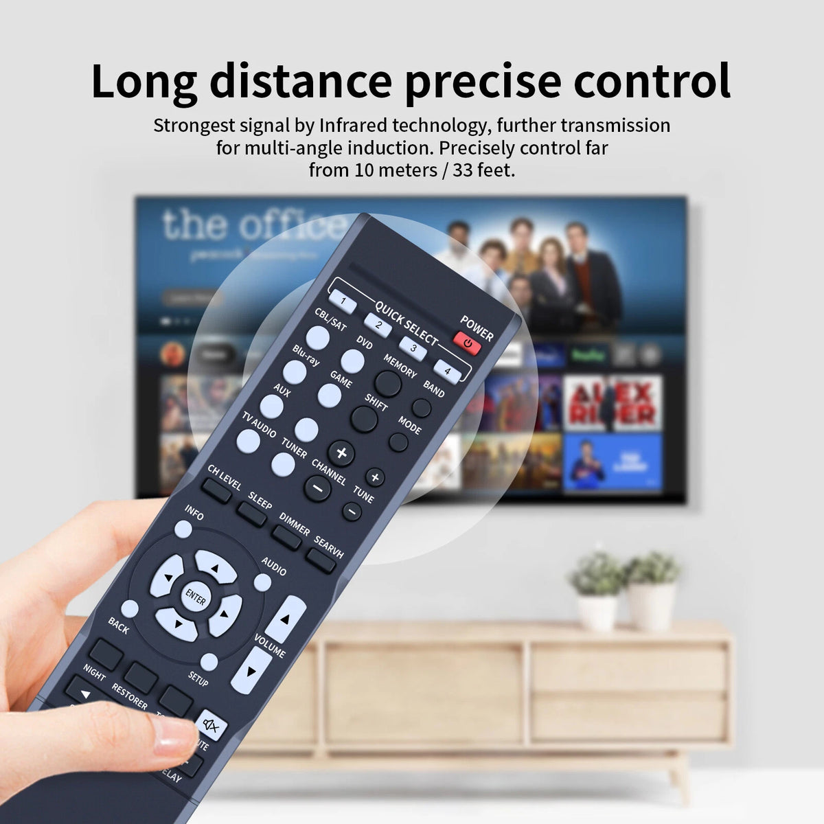 RC-1170 Remote Control Applicable For Denon AV Receiver AVR-1513 DHT-1513BA