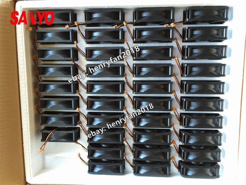 For SANYO 9A0812S404 DC 12V 0.18A 80*80*25MM 3-Wire Axial Cooling Fan San Ace