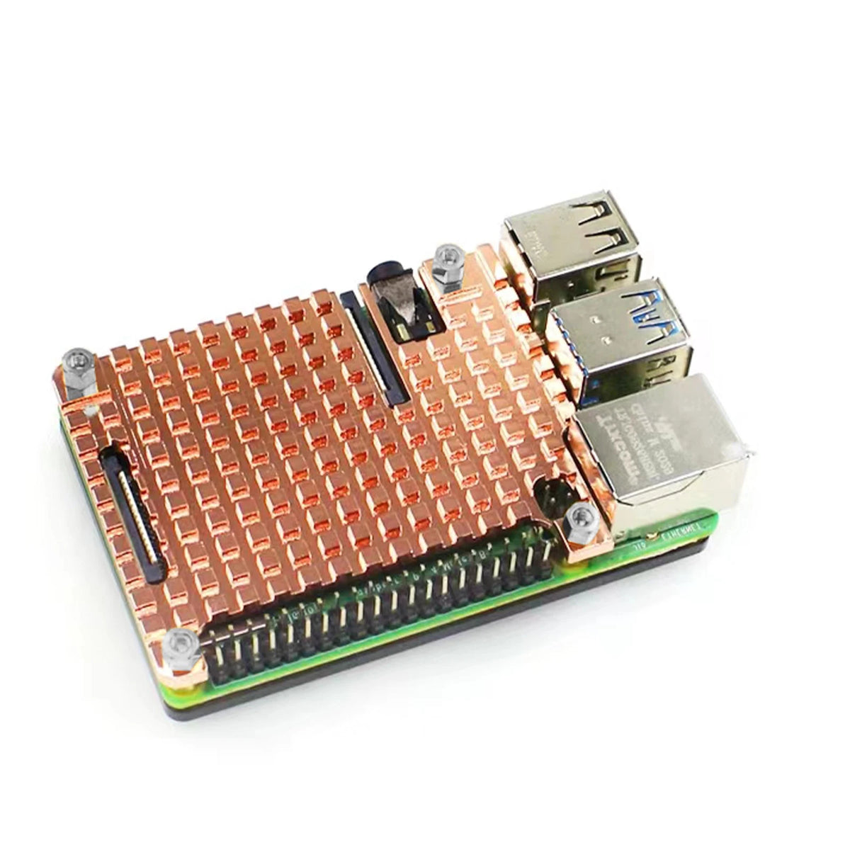 Thin Copper Heatsink Protection Passive Cooling Case Kit For Raspberry Pi 4B