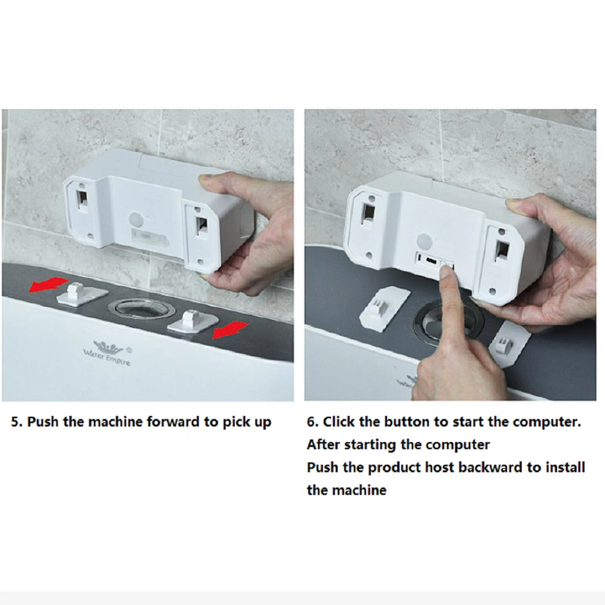 ABS Plastic Automatic Touchless Toilet Flusher Button Home Flushing Sensor