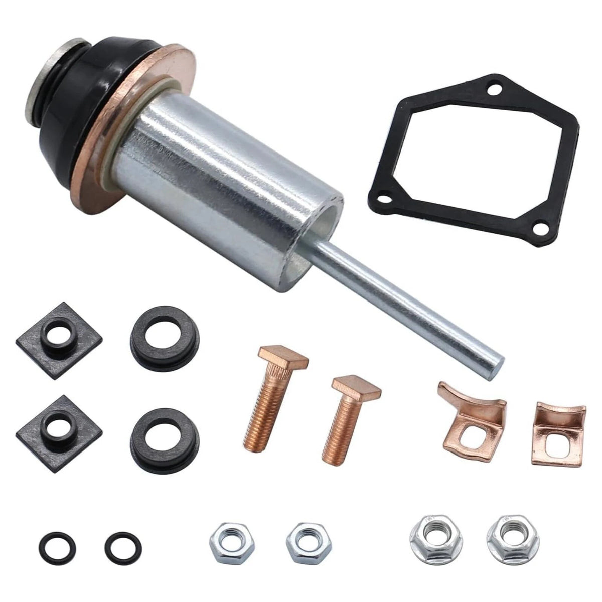 228000-6660 Starter Solenoid Repair Rebuild Kit Plunger Contacts Set For Dodge