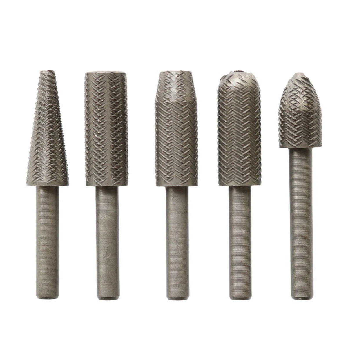 5pcs 6cm Metal Cutter Drill Bits Rotary Bits Rasp For Steel Grinding Carving F