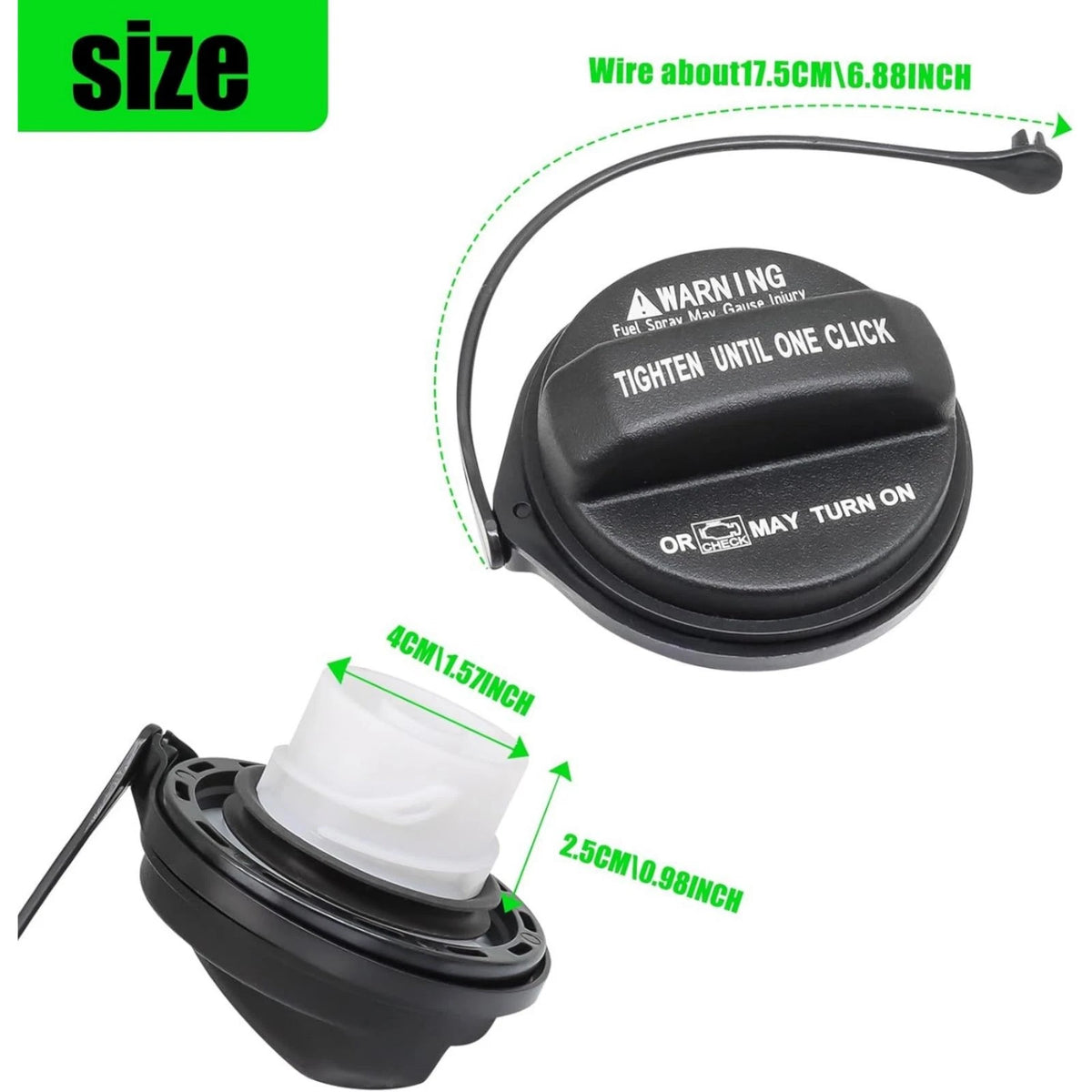 310103L600 1* Gas Fuel Cap Compatible 2010-2019 For Kia Soul Easy Install