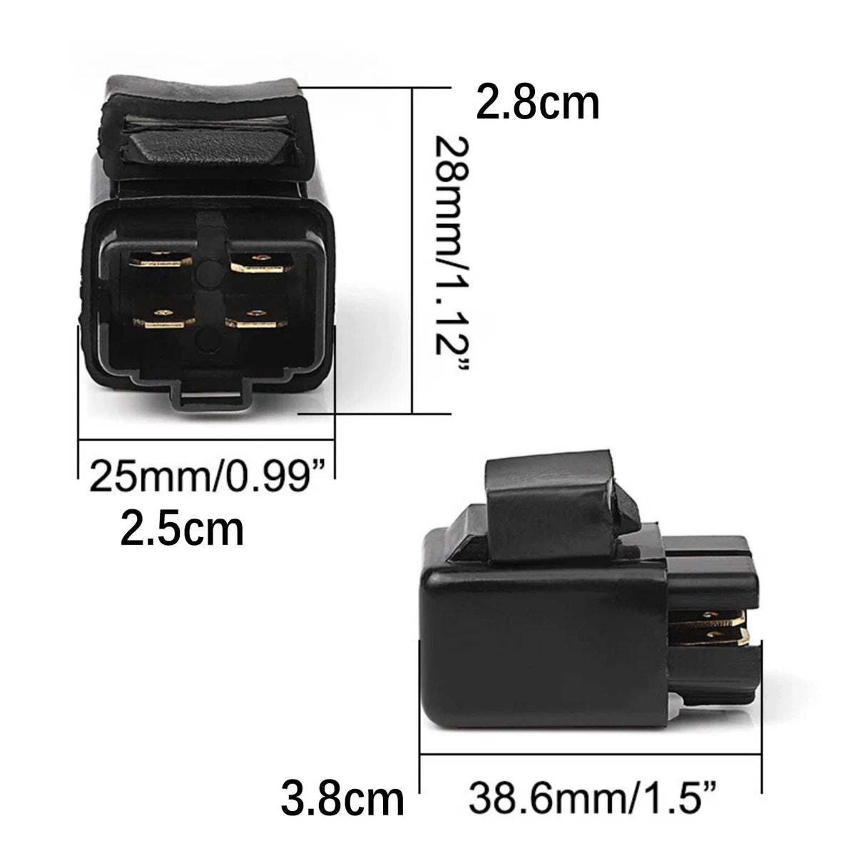 2PCS 38740-24X50 Motorcycle Relay Replace Part For Suzuki/Polaris/Kawasaki