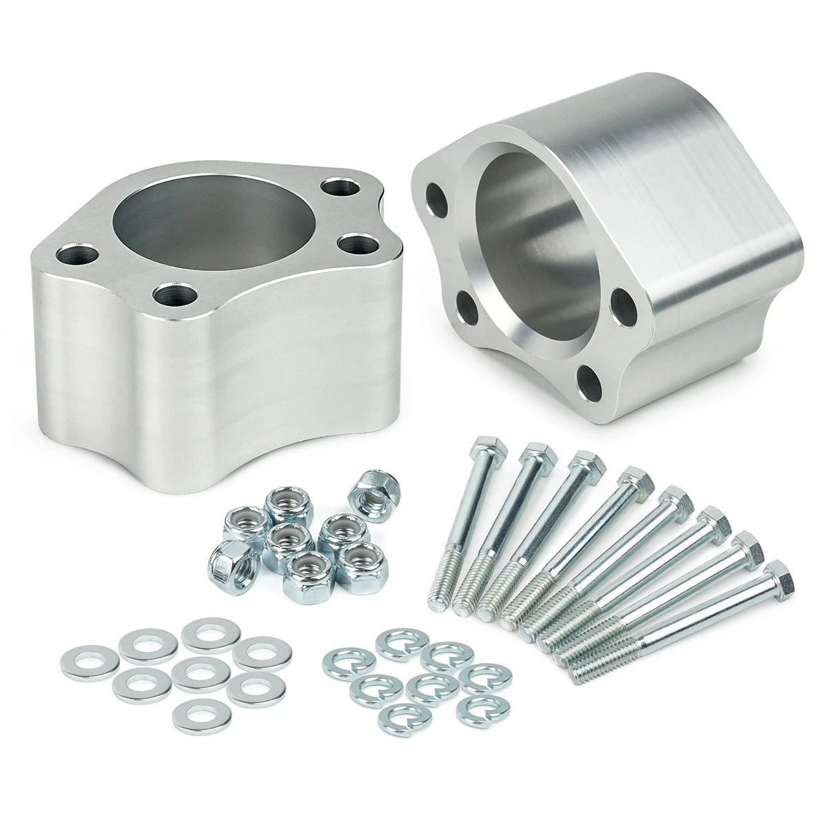Silver 2 Inch UCA Ball Joint Spacers Leveling Kit For Chevrolet Silverado GMC