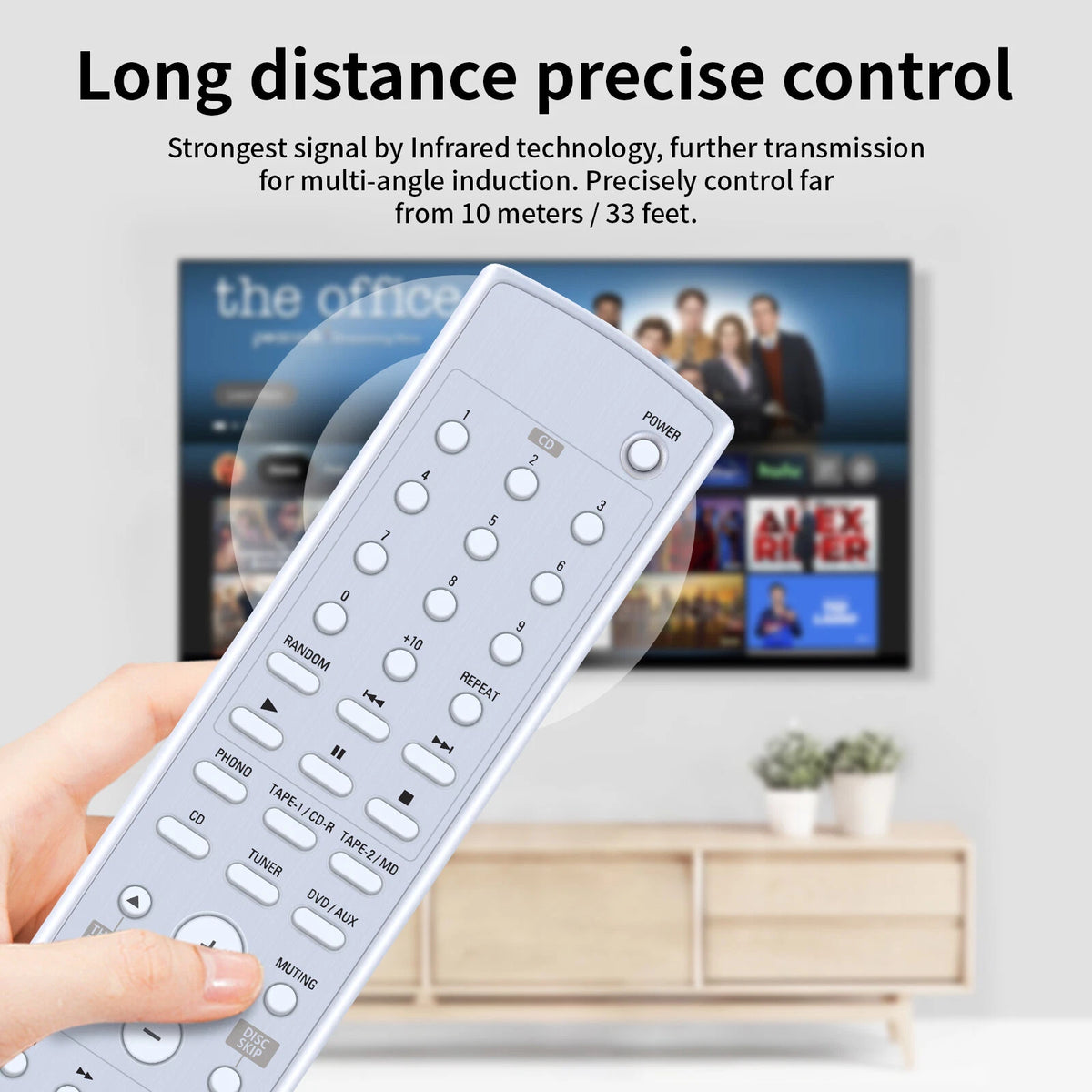 RC-1022 Remote Control For Denon AV Receiver PM-700 PMA-1500AE PMA-500