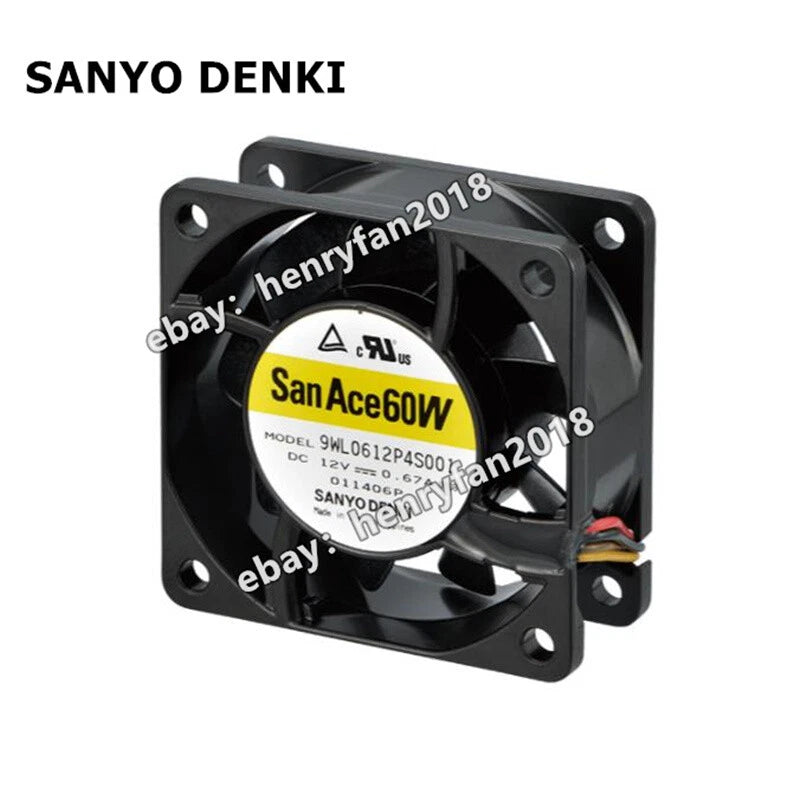 SANYO 9WL0612P4S001 SanAce Fan 12V 0.67A 60*60*25MM IP68 Splash Proof Axial Fan
