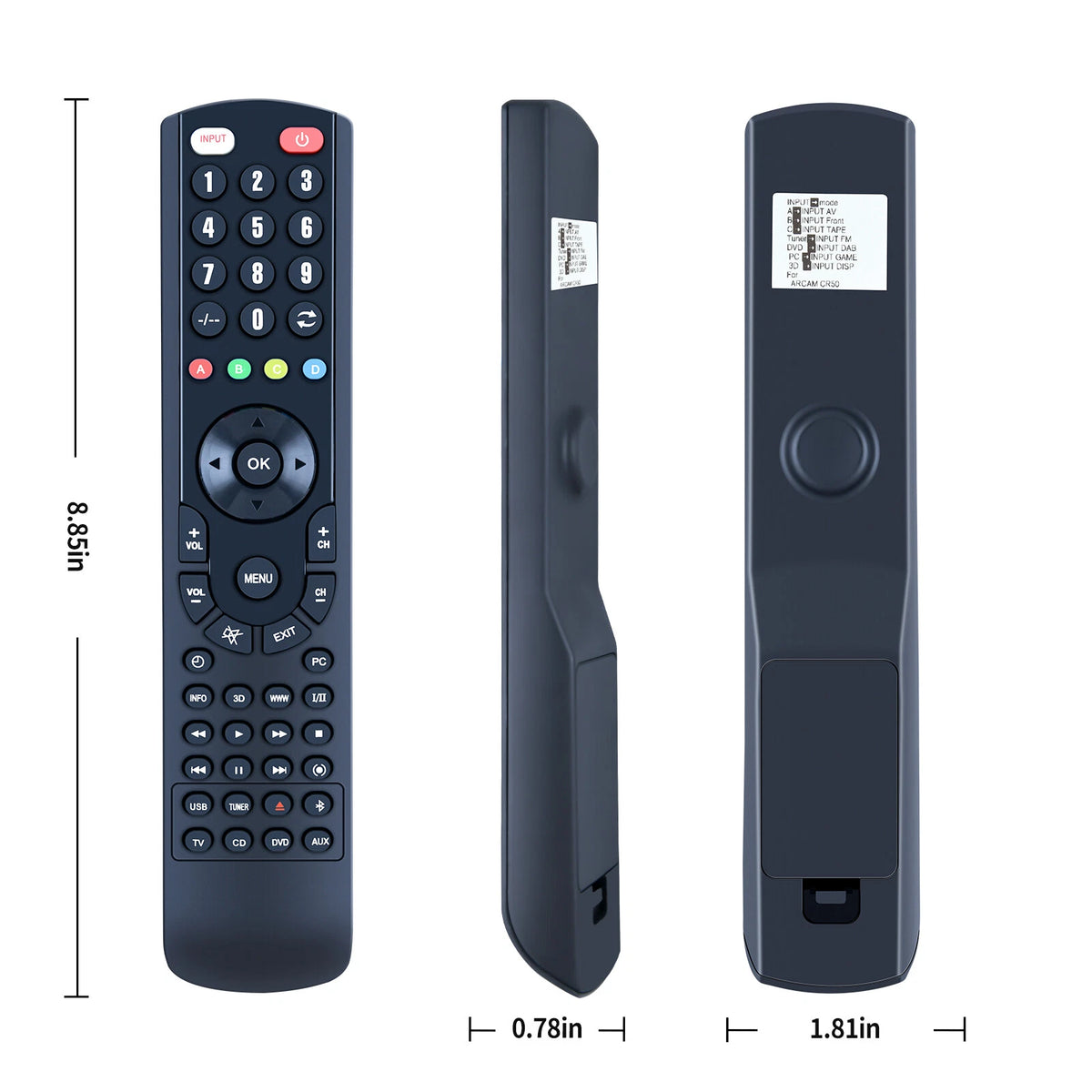 CR50 Replacement Remote Control For Arcam Solo Neo FM/CD/Internet Radio Receiver