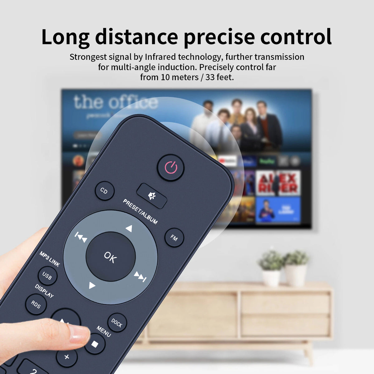 RC31A-T2 Remote Control For Philips Micro Music Dock Audio System DCM3060