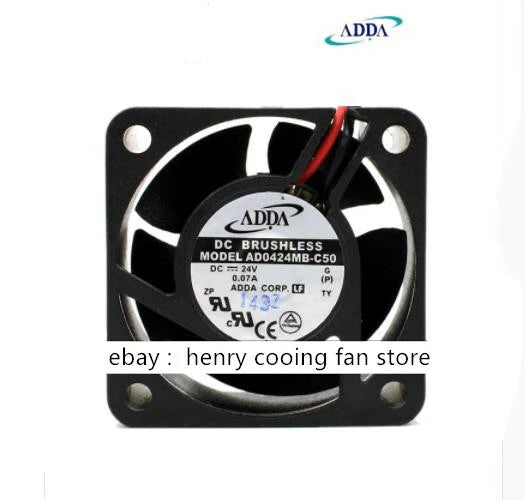 ADDA fan AD0424MB-C50 DC 24V 0.07A 40*40*20mm 2pin 6900RPM Inverter cooling fan