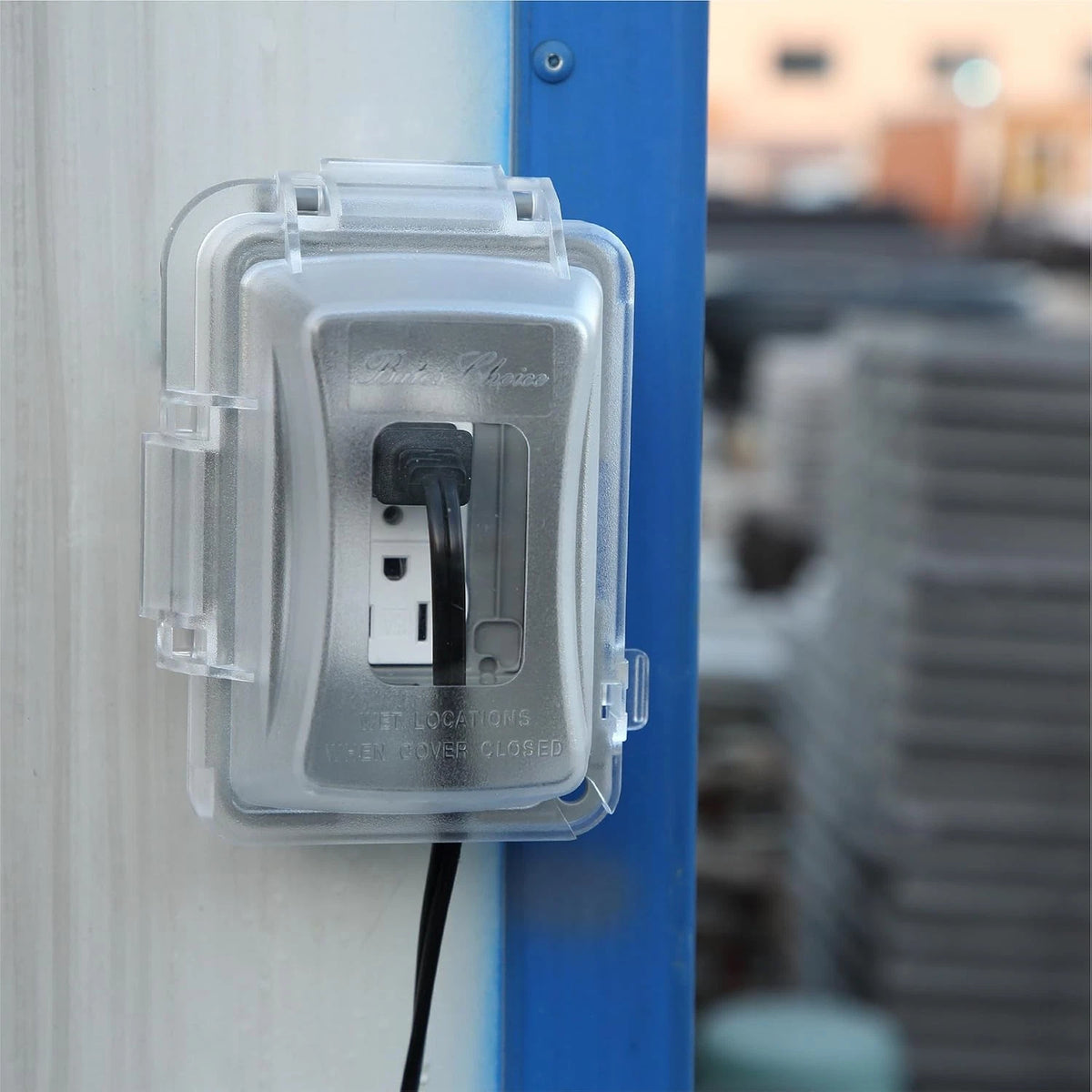 Bates Weatherproof Electrical Outlet Cover, 1-Gang, Outdoor 1 Pack, Clear