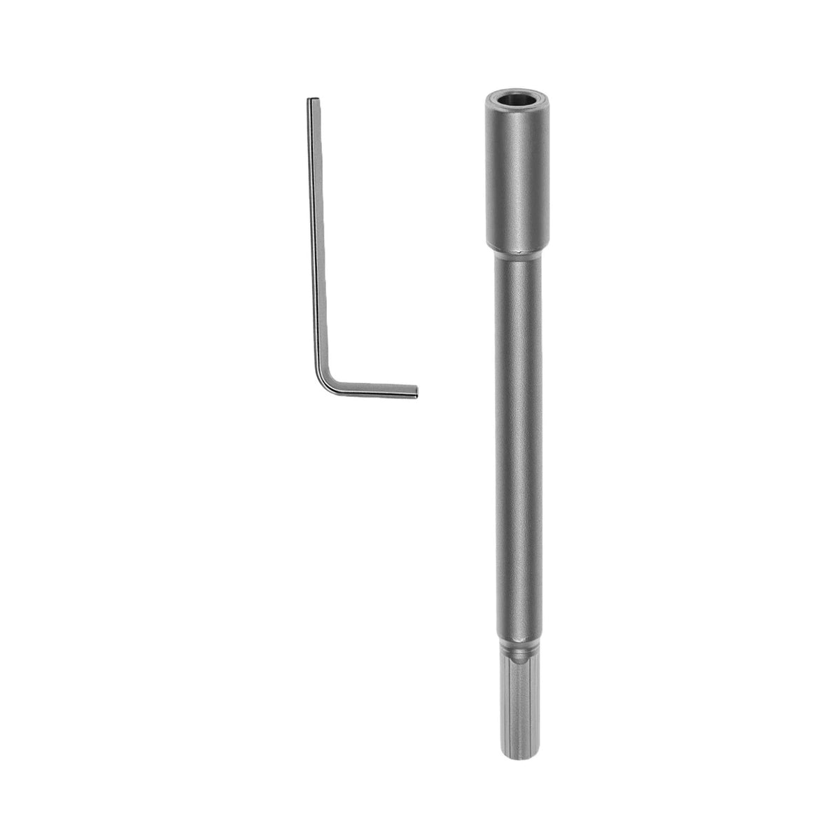 7 Inch Extension Rod Tool for 9.7mm Round Shaft Drill with Set Screws Hex Key
