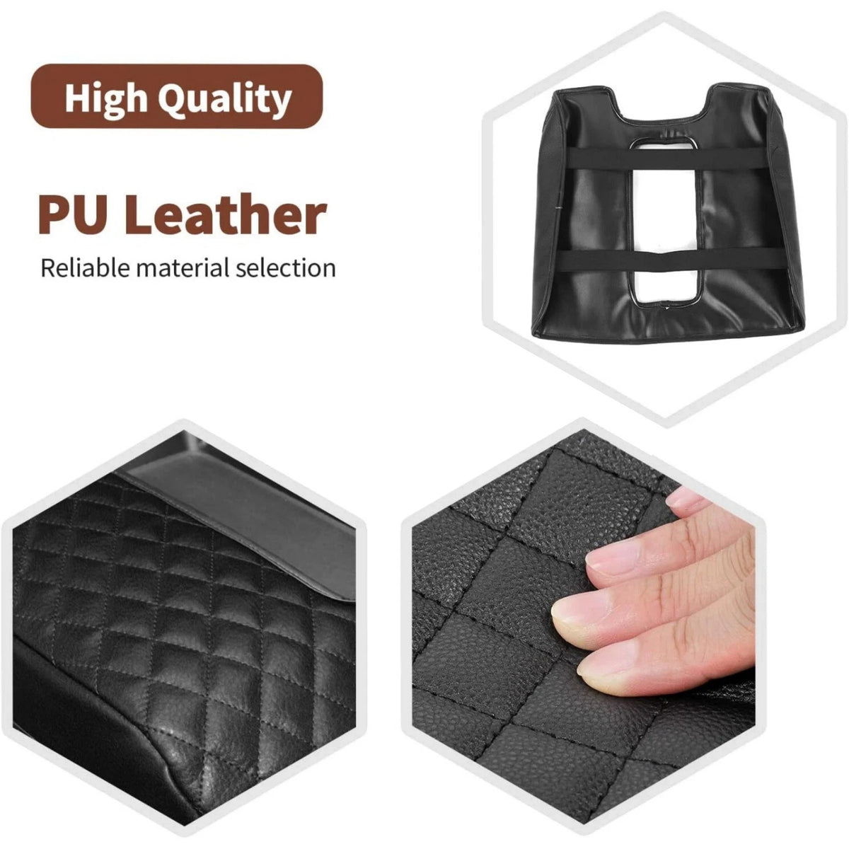 Stylish Console Lid Cover for Chevy Silverado 2015-2020 with Durable Sewing