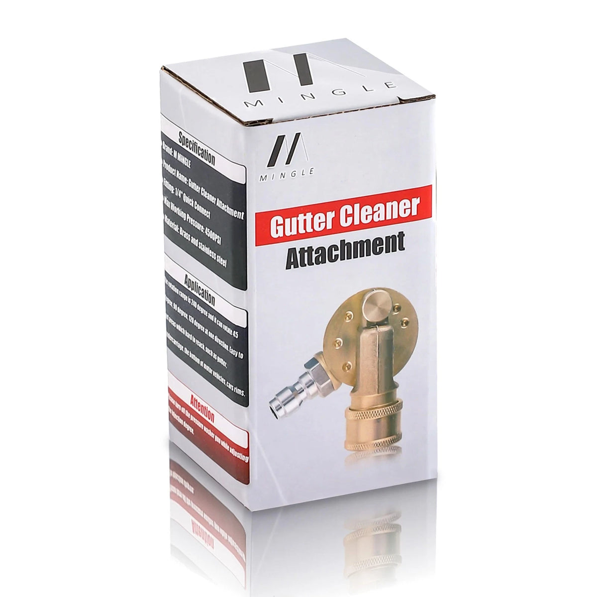 M MINGLE Gutter Cleaner Attachment, Pivoting Coupler for 240 Degree Rotation