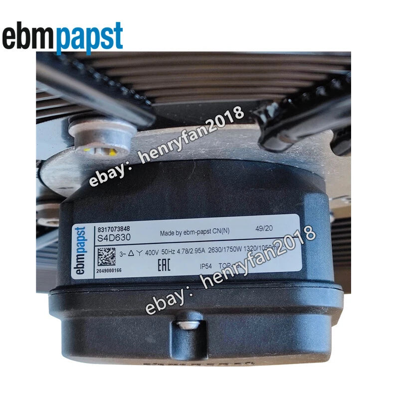 Ebmpapst S4D630 8317073848 Axial Fan 400V 50Hz 630MM Air Conditioner Cooling Fan