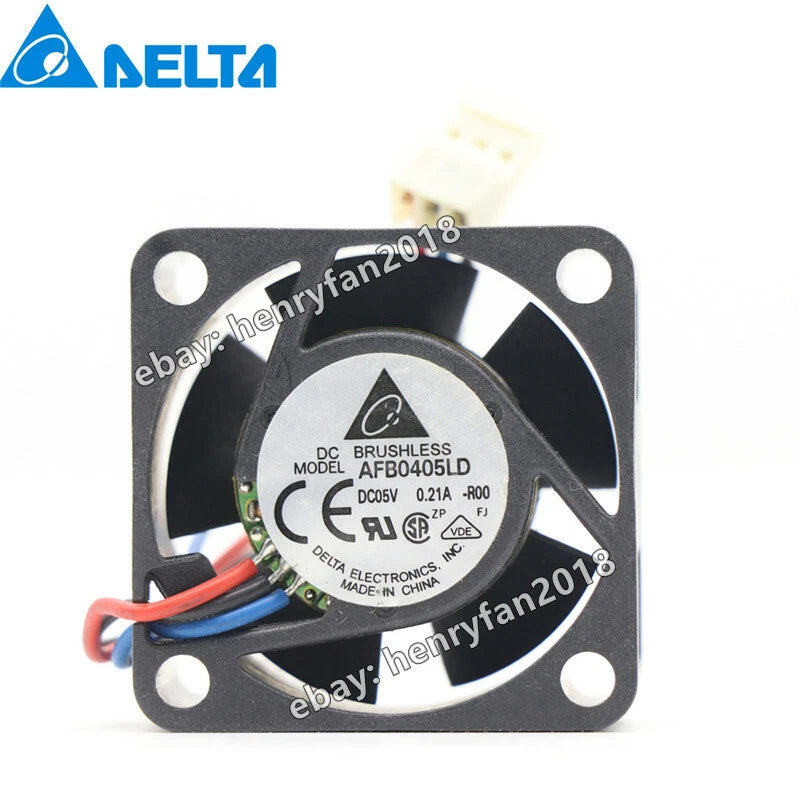 Delta AFB0405LD Axial Fan DC 5V 0.21A 40*40*20MM USB/Server Cooling Fan 3-wires