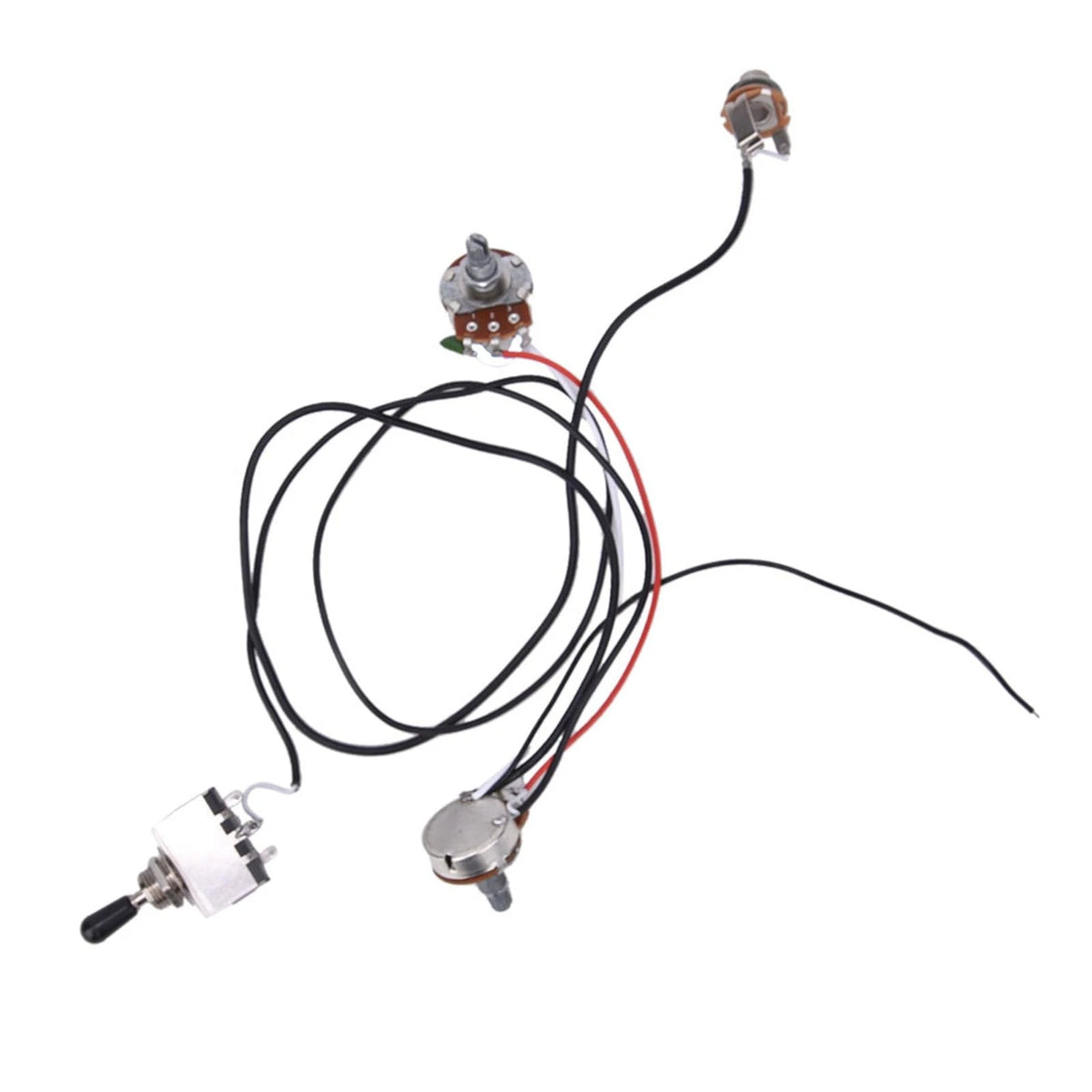 Moofey Electric Guitar Parts, Wiring Harness with 3 Way Chrome Box Toggle...