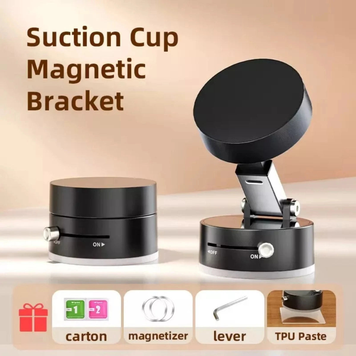 Universal Vacuum Suction Cup Folding Swivel Magsafe Bracket Lazy Phone Holder