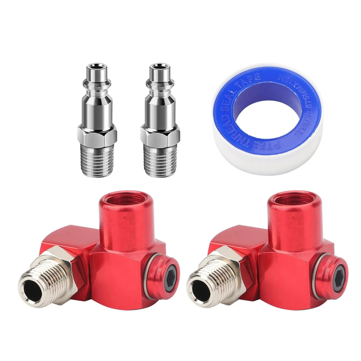 360° Full Rotation Air Tool Adapter 360 Degree 1/4'' NPT for Air Impact