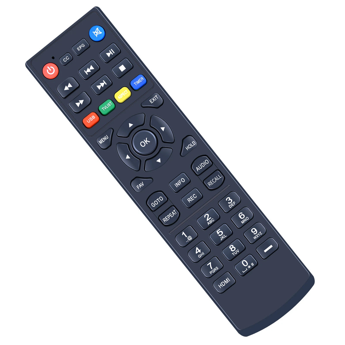 Replacement Remote Control For Tuilock TKUS-902 Digital TV Converter Box