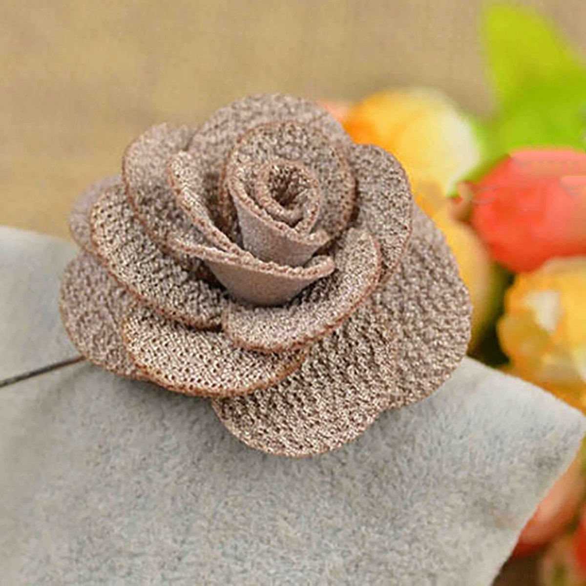 10Pack Men Nice Lapel Flower Daisy Boutonniere Stick Brooch Pin Suit Wedding C