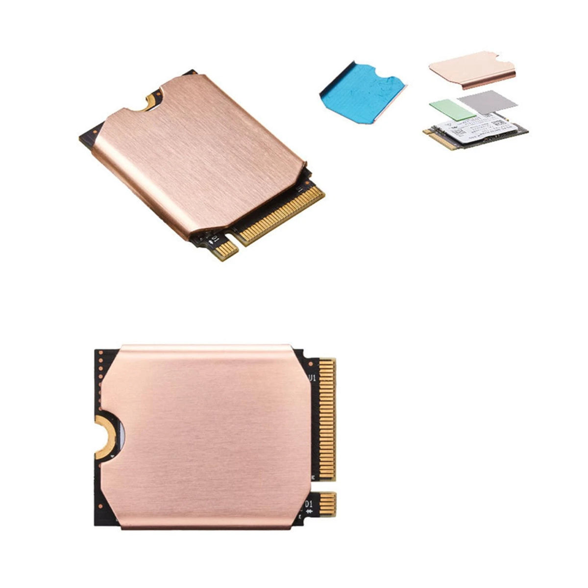 Rust-Proof Solid State Drive Heatsink Copper Heat Sink For Steam Deck M.2 2230