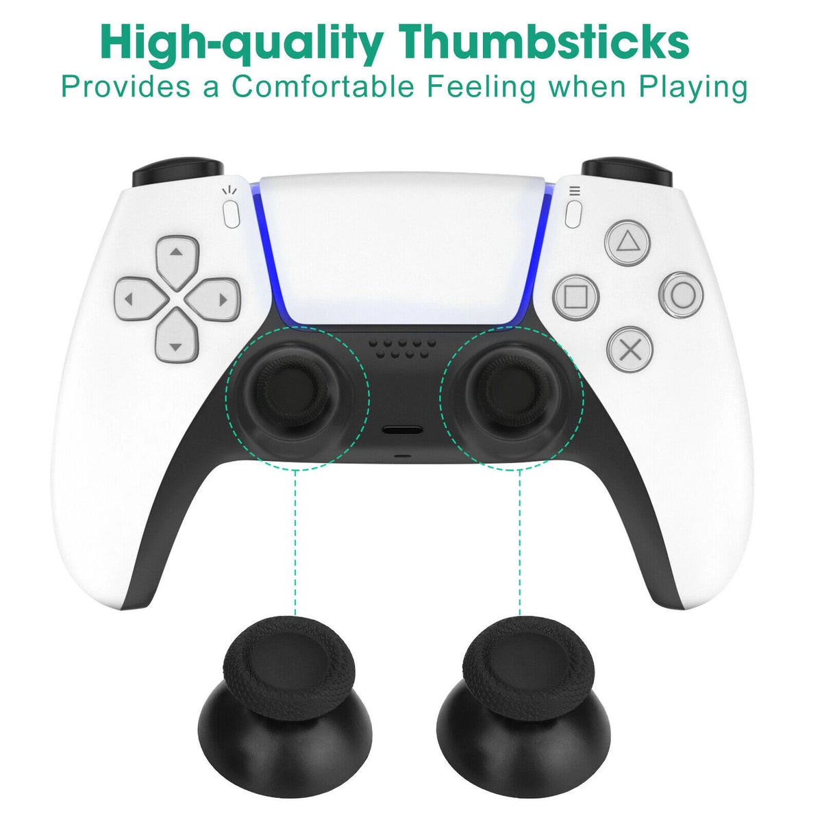 Durable Thumb Grip L+R Buttons Spring Replacement For Sony PS5 V1 Controller