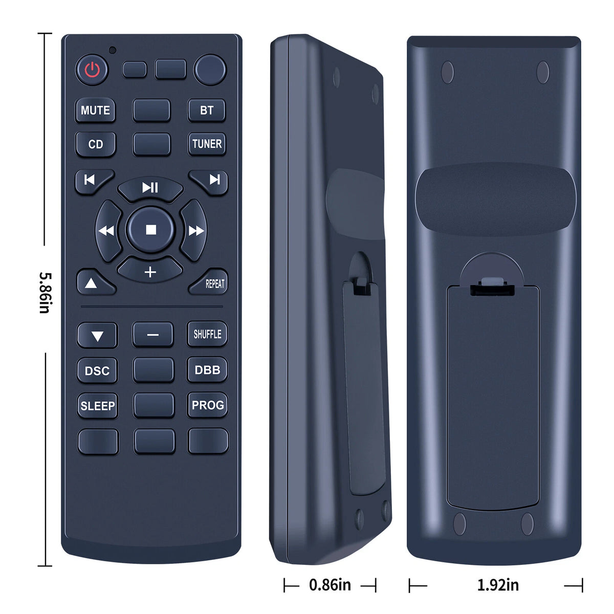 Replacement Remote Control For Philips CD Soundmachine AZ700T AZ700T/37