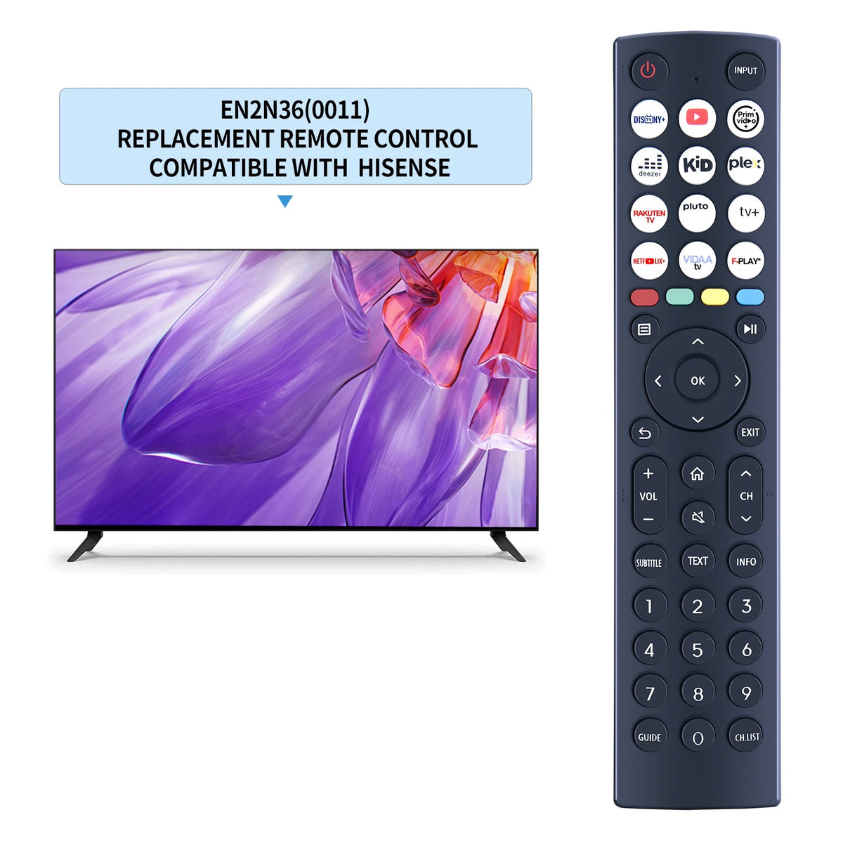 EN2N36(0011) Replacement Remote Control For Hisense Smart TV