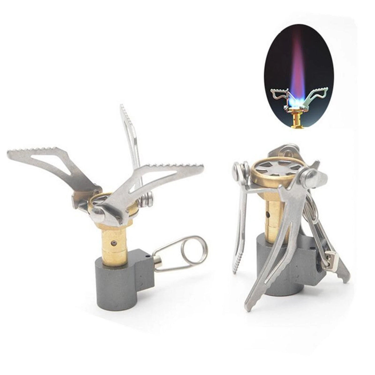 Foldable Aluminum Mini Ultralight Outdoor Camping Cook Burner Head Gas Stove